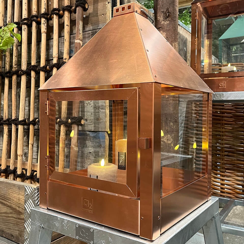 Copper lantern weatherproof