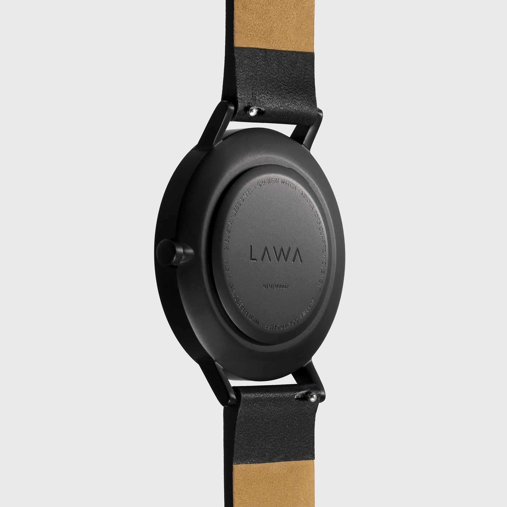 Gradient Watch Black Lether Gradient Watch Black Lether