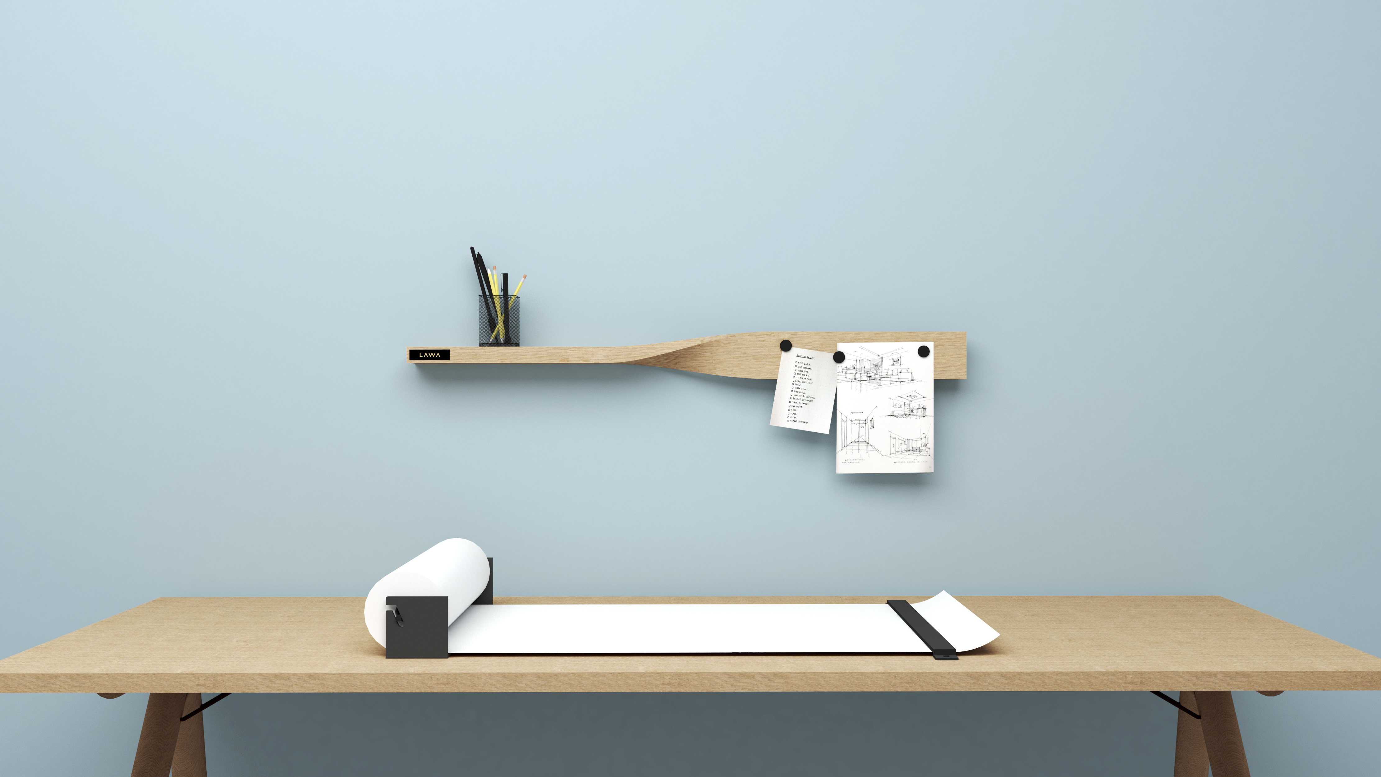 Twist Shelf - Oak Twist Shelf - Oak
