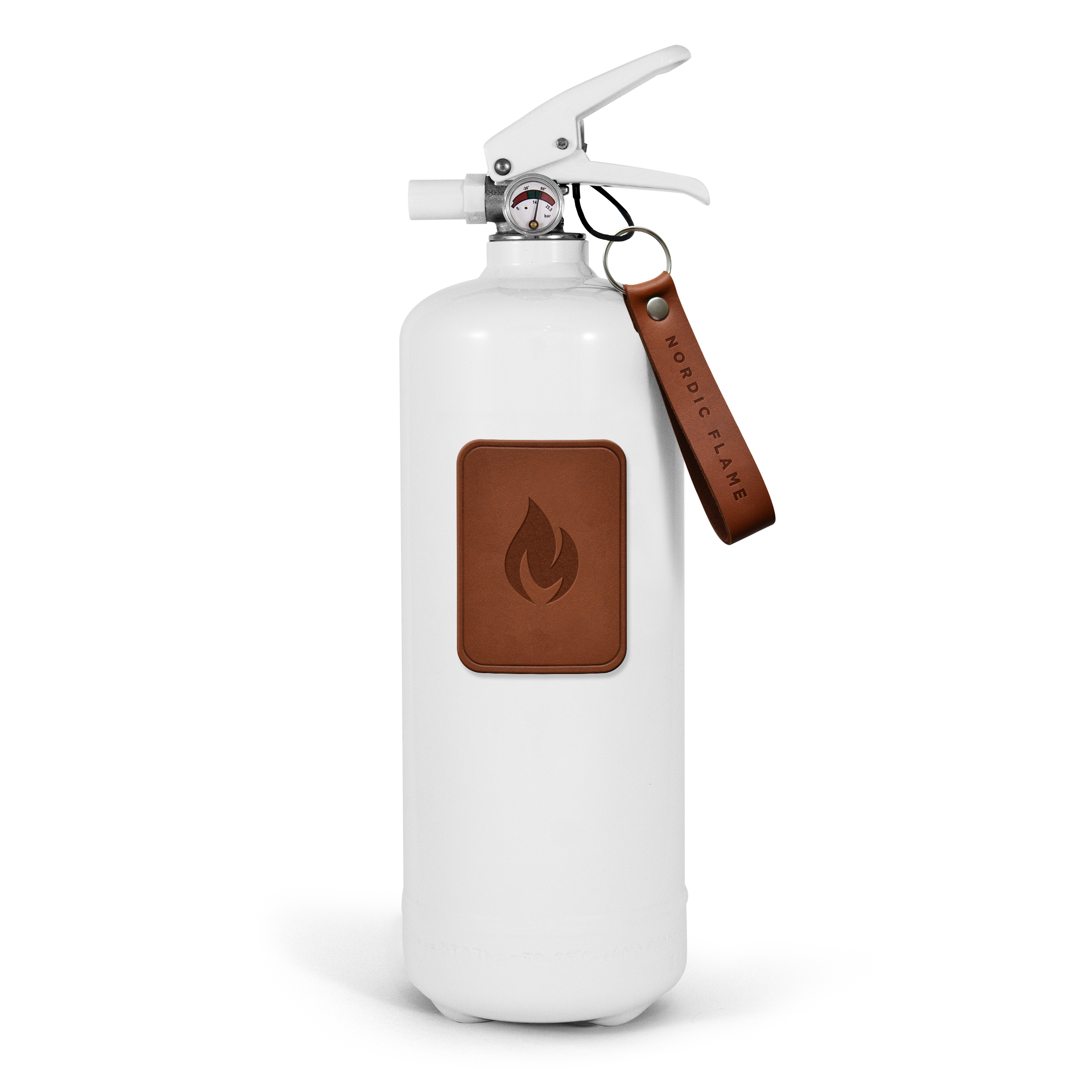 Feuerlöscher ABC-Pulver - Leather Edition - dunkelbraun - 2 kg