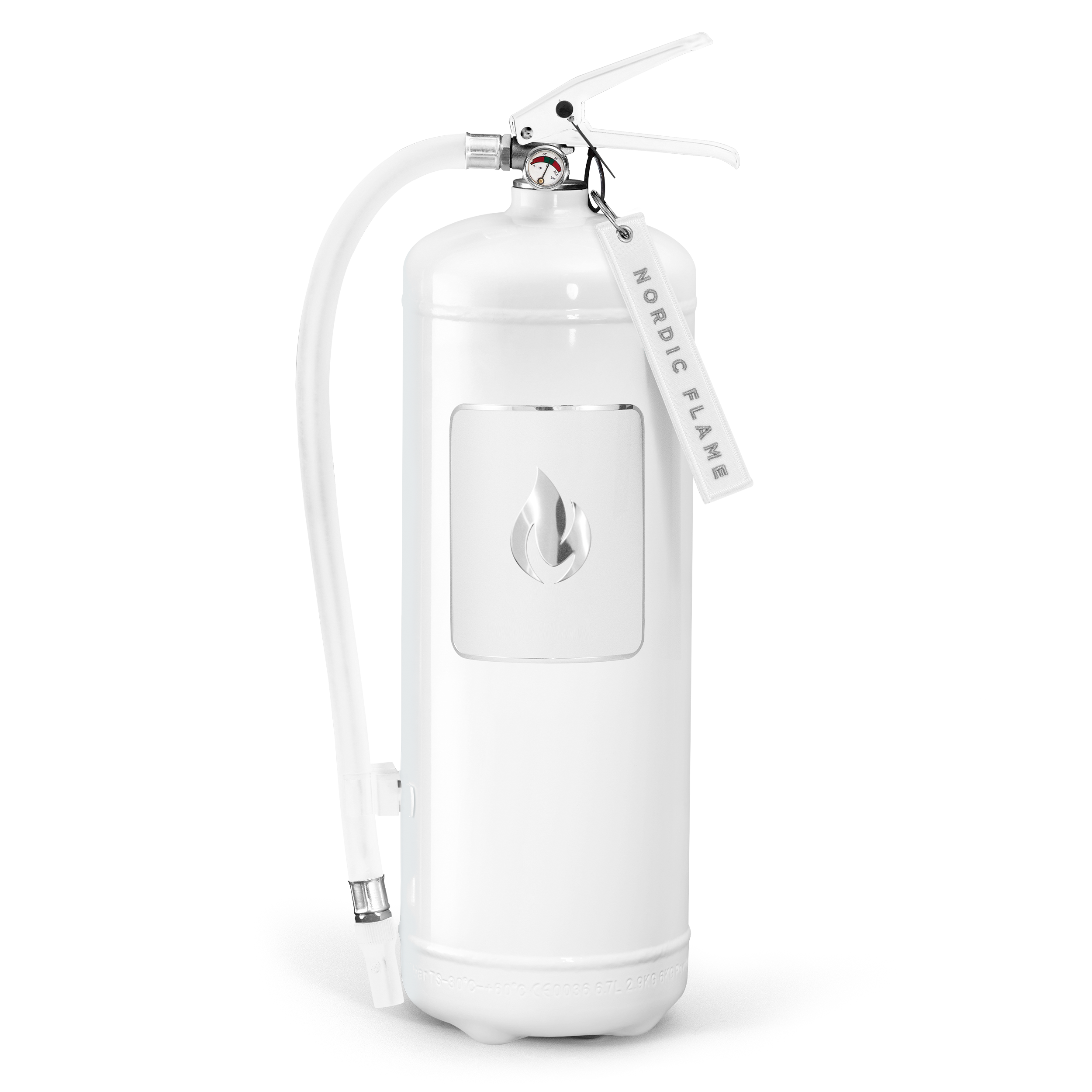 Design Feuerlöscher - ABC-Pulver, 6 kg, Weiß