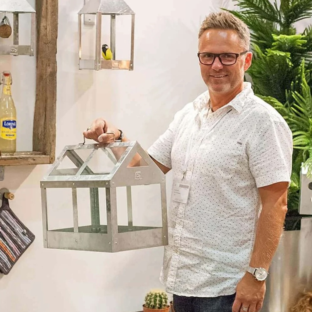 Mini-Gewächshaus verzinkt mit Sicherheitsglas