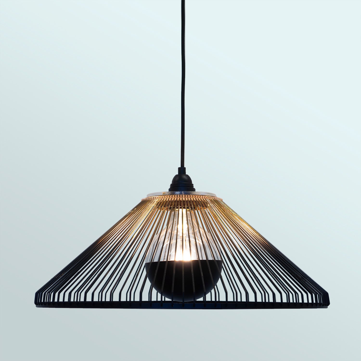 HOOK'd upcycled hanging lamp