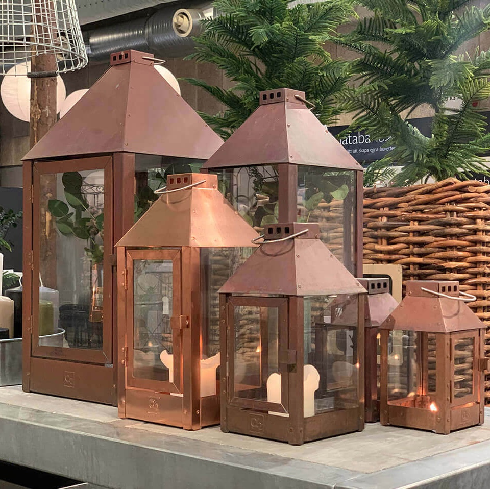Copper lantern weatherproof