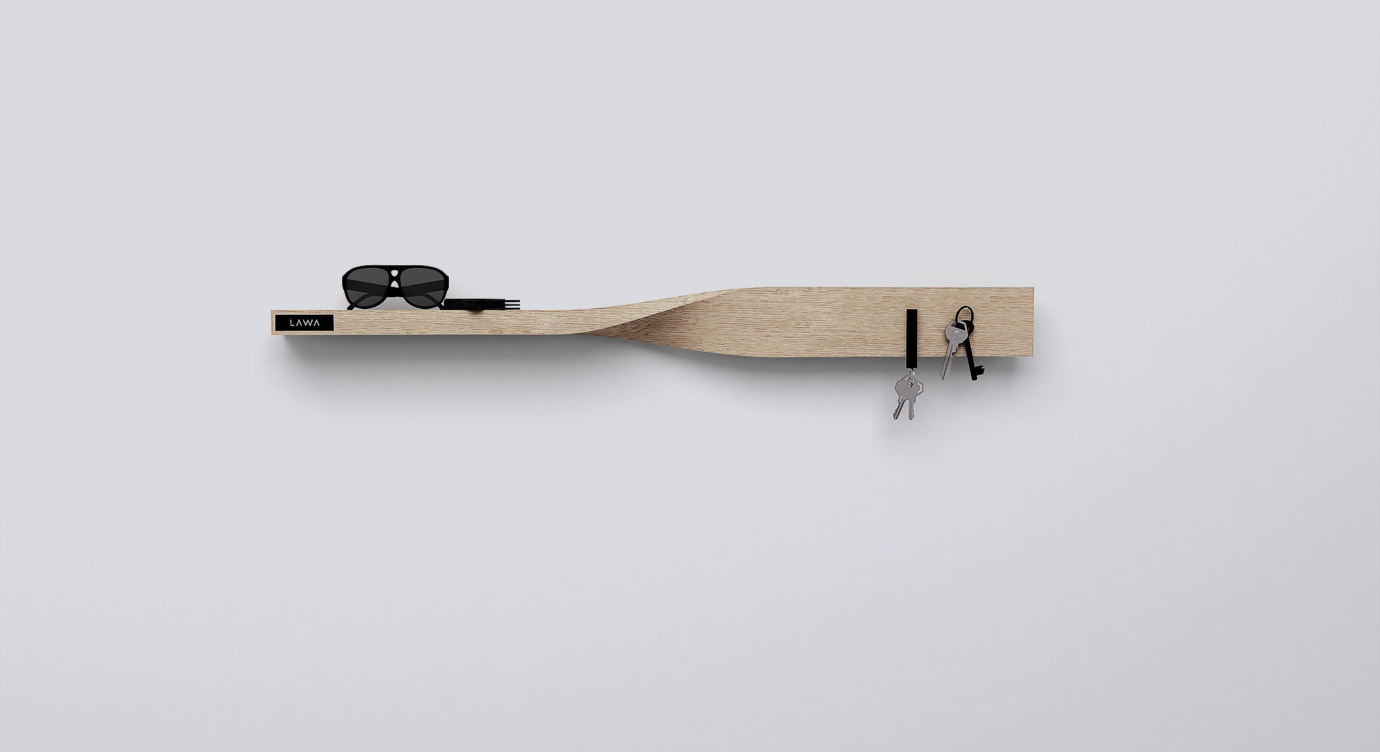 Twist Shelf - Oak Twist Shelf - Oak