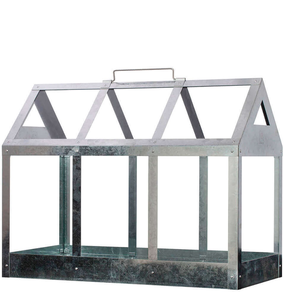 Maxi-Gewächshaus verzinkt mit Sicherheitsglas